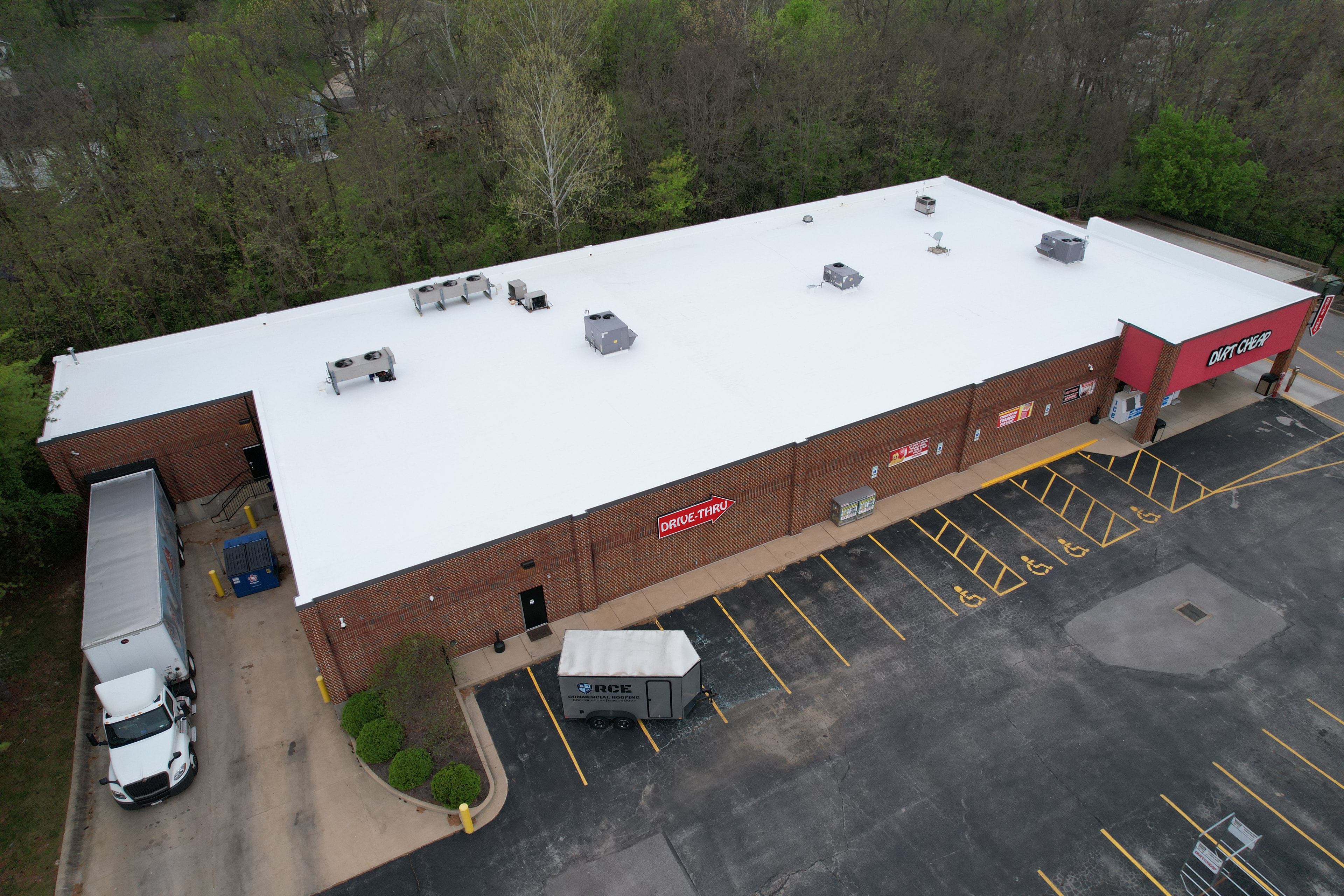 Commercial roof replacement in Greater St. Louis — new roofing system installation